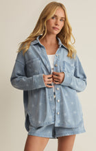 Load image into Gallery viewer, All Day Knit Denim Jacket in Stars