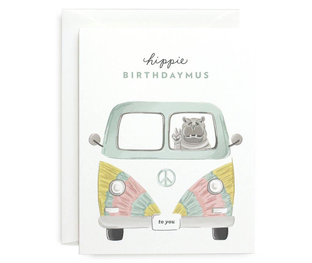Hippie Birthdaymus Card