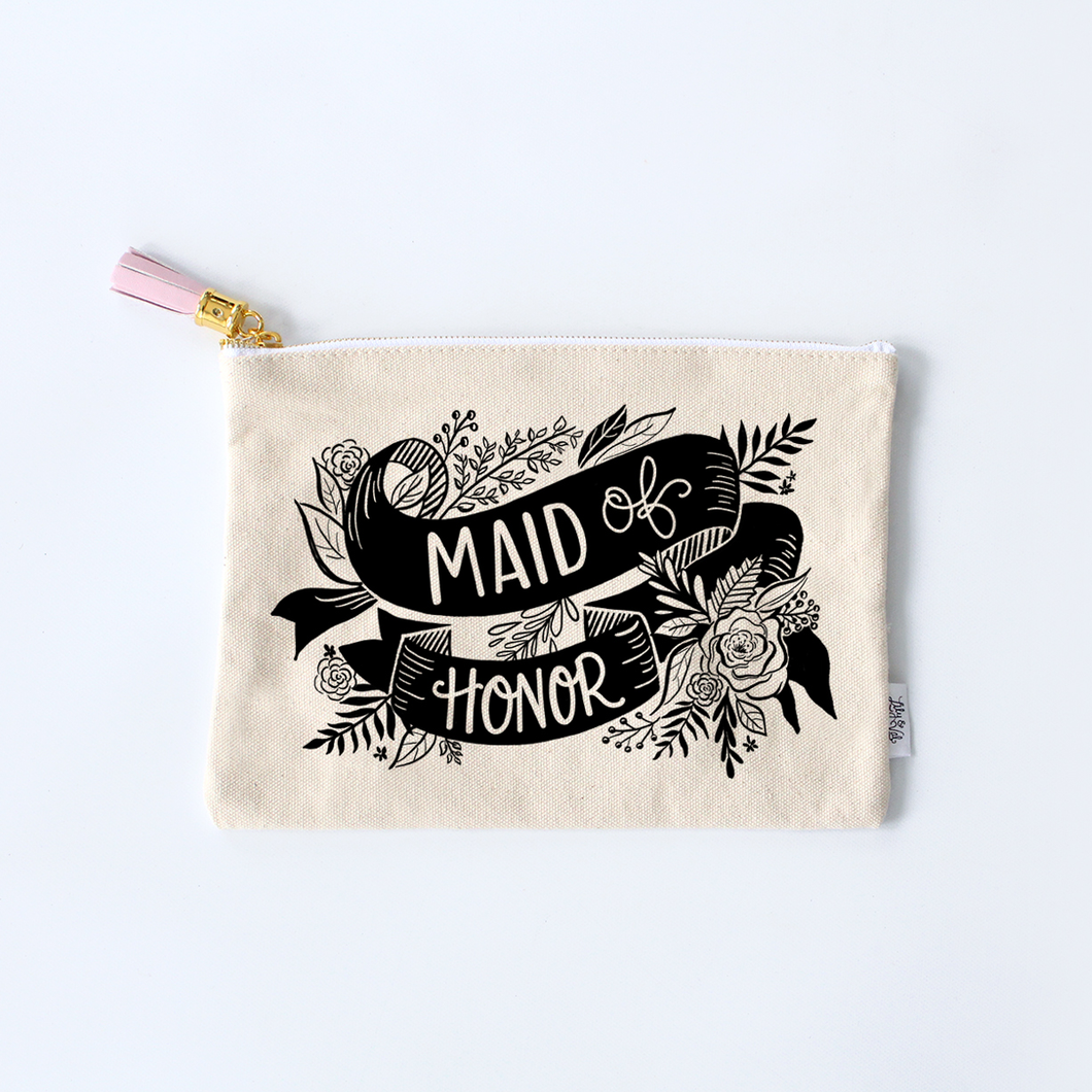 Maid Of Honor Zippered Pouch