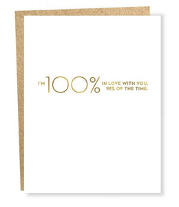 100% Card (Gold Foil)