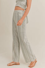 Load image into Gallery viewer, Olive Roman Striped Pants