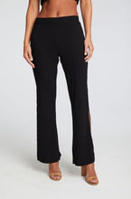 Load image into Gallery viewer, Black Side Slit Beach Pants