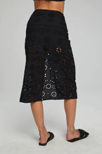 Load image into Gallery viewer, Black Belle Midi Skirt