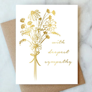 Bouquet Sympathy Card