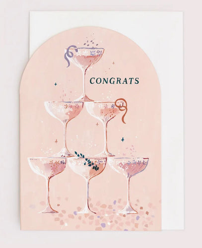 Champagne Congratulations Card