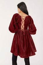 Load image into Gallery viewer, Rouge Daphne Velvet Mini Dress