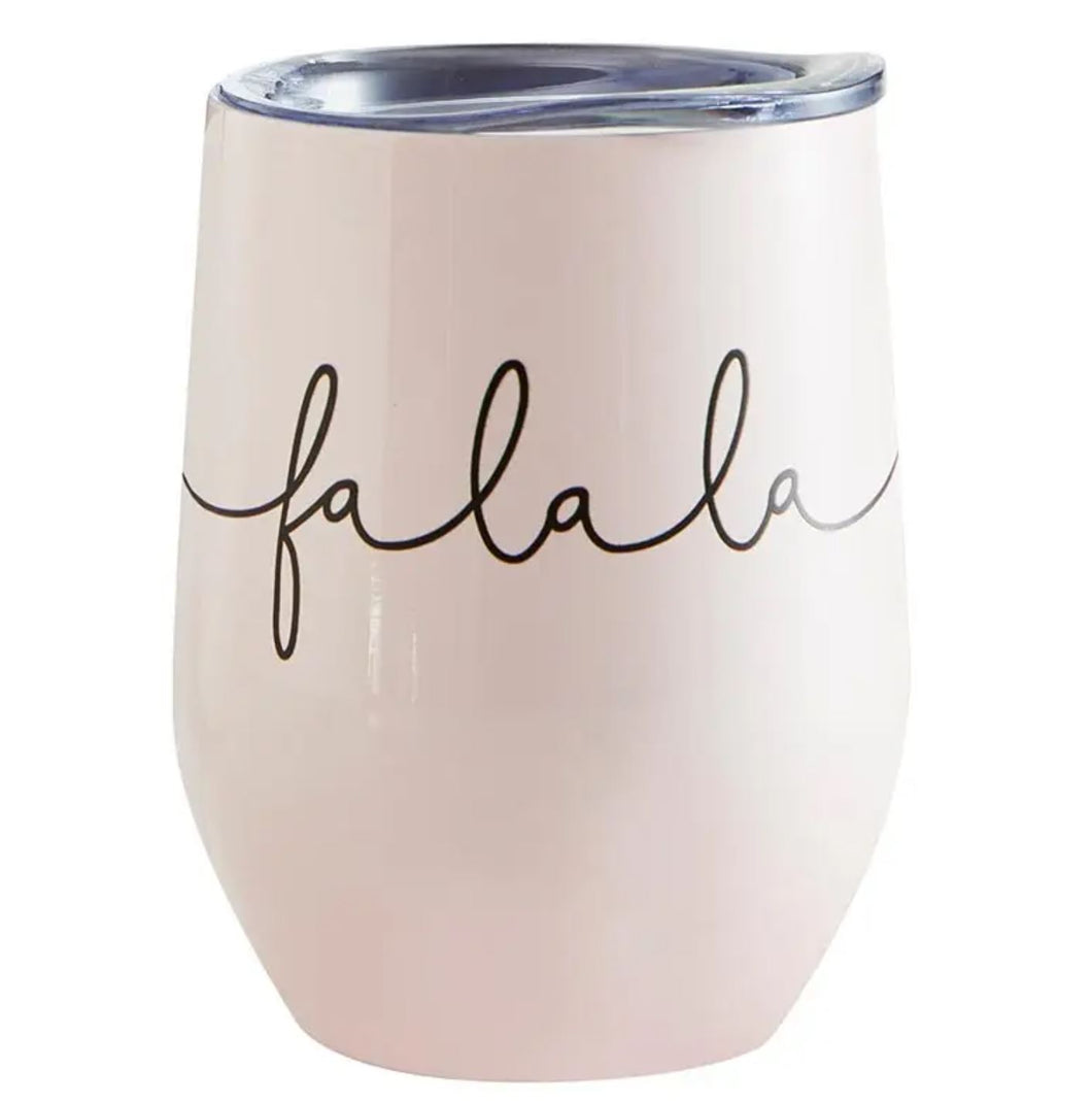 Fa La La Wine Tumbler