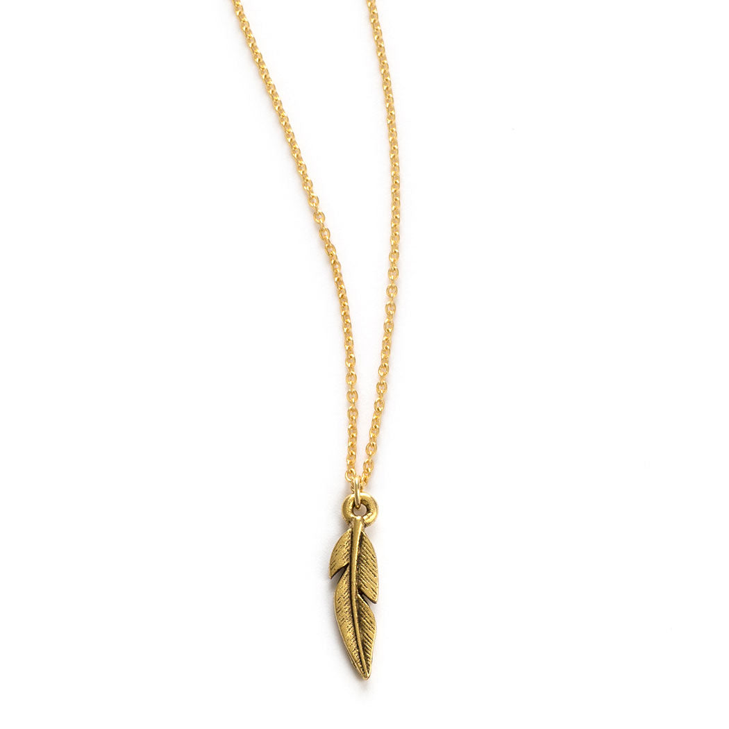Feather Charm Necklace