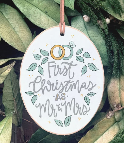 First Christmas Wedding Ornament
