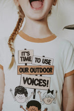 Load image into Gallery viewer, It’s Time To Use Our Outdoor Voices Tee