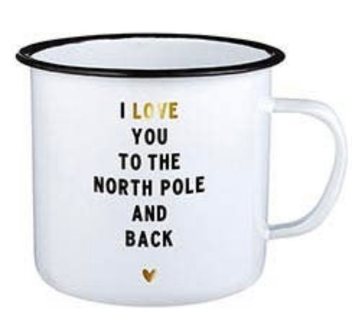 North Pole Enamel Mug