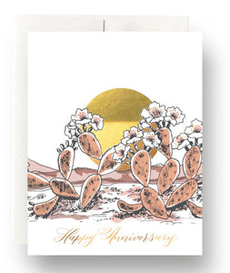 Prickly Pear Anniversary Card