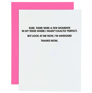 I'm Awesome, Mom Card