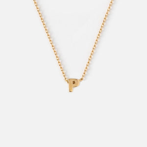 Gold Plated Initial Necklace