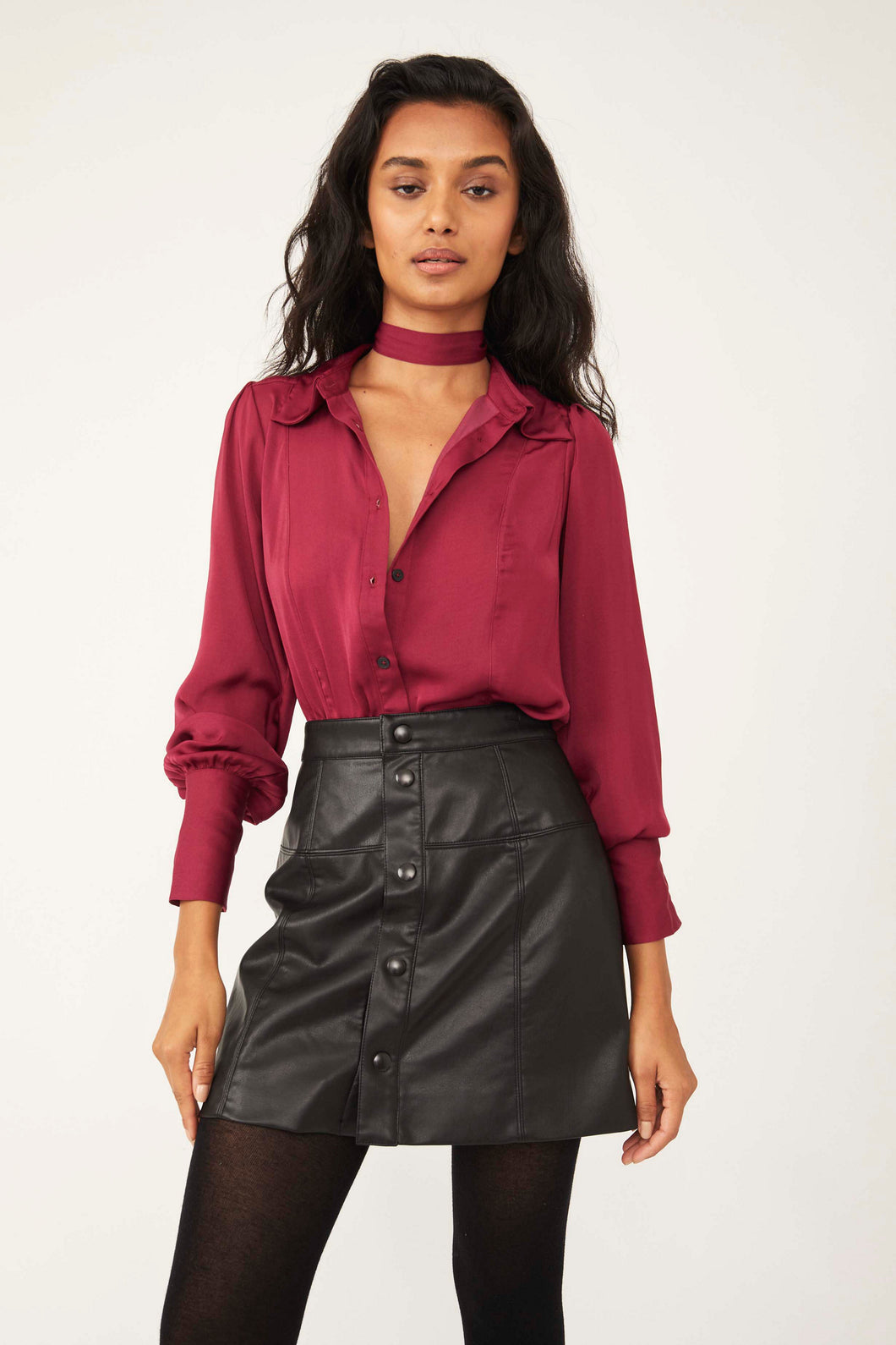 Off Beat Lala Solid Blouse