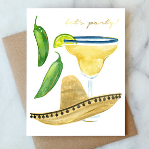 Lets Party Fiesta Card