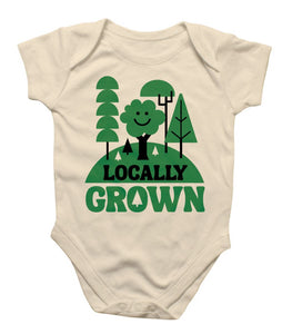 Locally Grown Treescape Baby Onesie