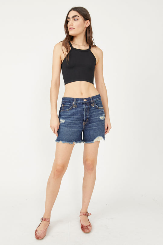 V-Neck Hardware One-Piece Swimsuit