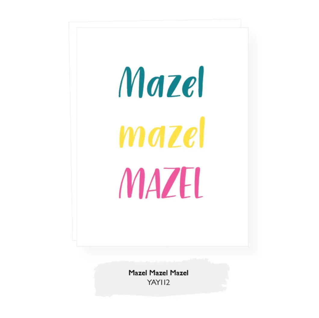 Mazel Mazel Mazel Card