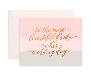 Most Beautiful Bride Card