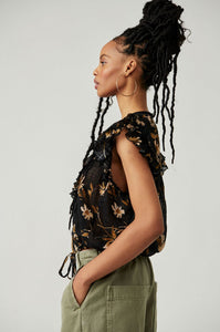 Black Combo Naya Printed Top