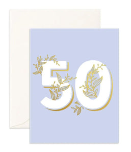 No. 50 Floral Card
