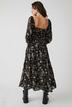 Load image into Gallery viewer, Black Combo Oasis Printed Midi
