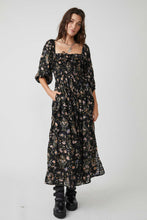 Load image into Gallery viewer, Black Combo Oasis Printed Midi