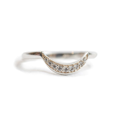 Silver Plated Curved Ring