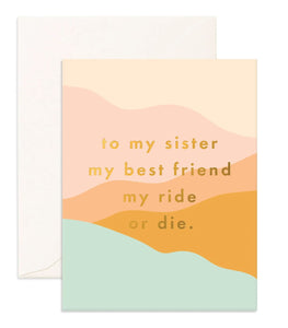 Birthday Sister Dunes Card