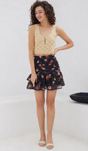 Load image into Gallery viewer, Black Floral Beachy Oasis Skirt