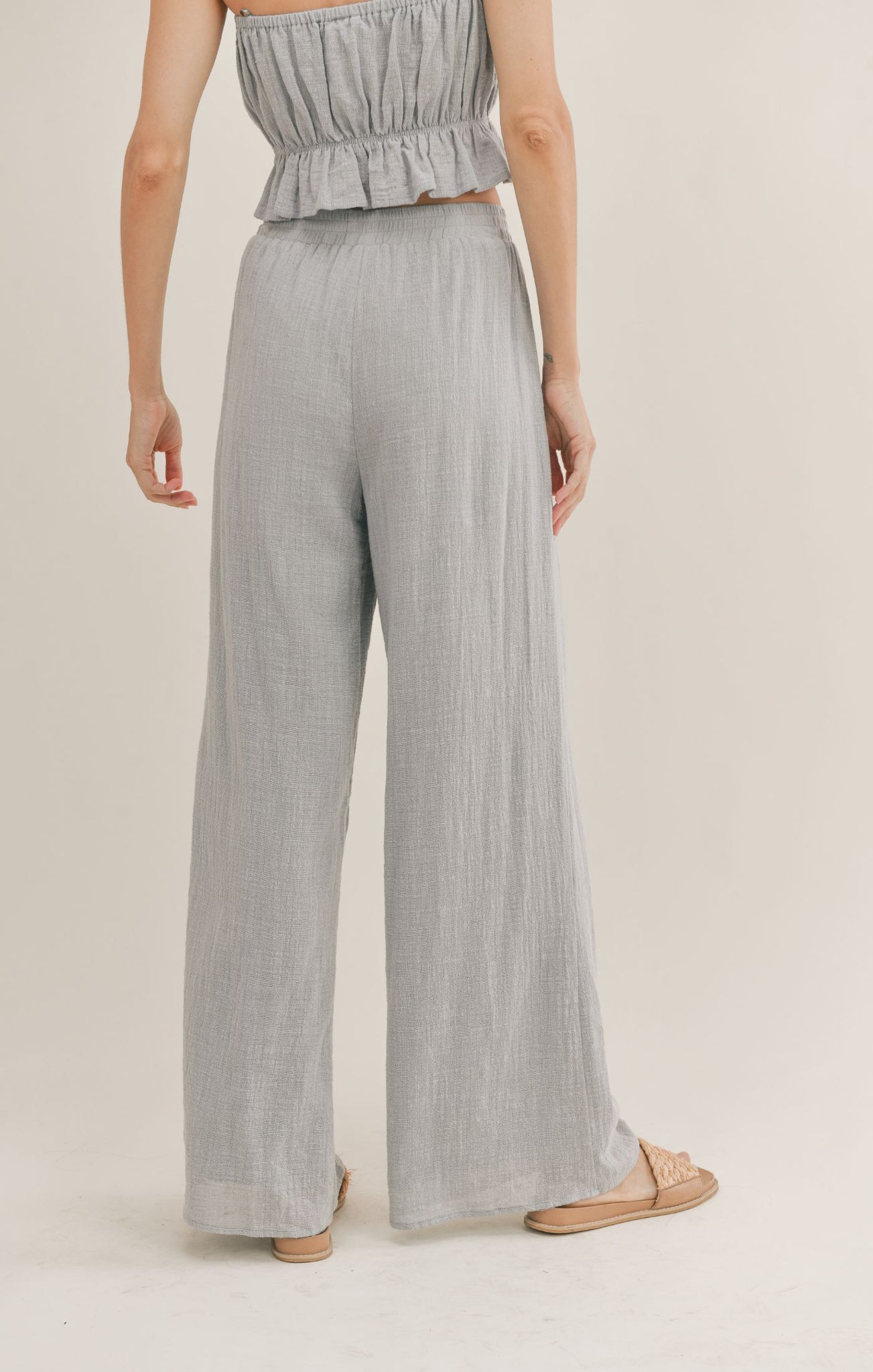 Cloud Blue Linen Pants