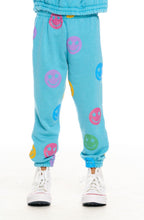 Load image into Gallery viewer, Blue Glitter Fleece Sweatpant