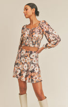 Load image into Gallery viewer, Brown Mon Cheri Smocked Top